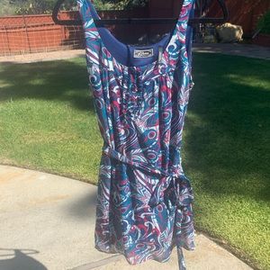 Guess multi colored pattern dress